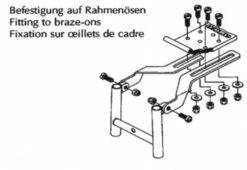 PLETSCHER Fixation Du Porte-bagages Sur Les œillets Du Cadre 165mm -Vélos Soldes p2 d1